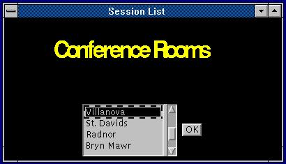List of Conference Rooms